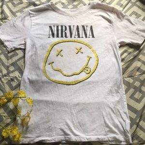 NIRVANA white t-shirt